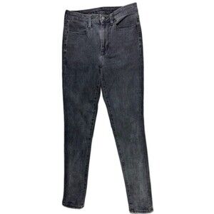 American Eagle 6 Womens Black Jeans Super High Rise Jeggings Next Level Stretch